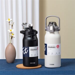 Garrafa Thermo de grande capacidade Garrafa térmica de aço inoxidável Garrafa térmica portátil Caneca fria e quente Tumbler Outdoor Cup Therma